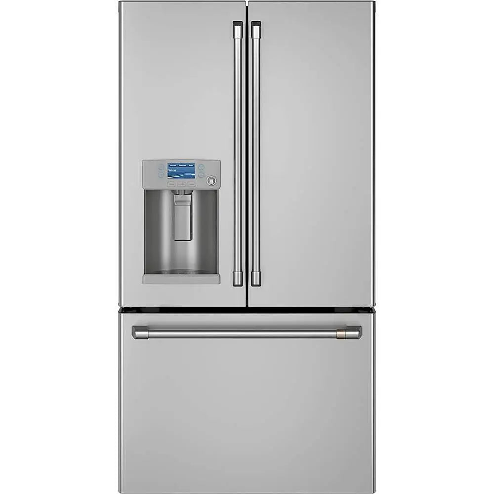 French Door Counter-Depth Smart Refrigerator with Hot Water Dispenser, Customizable - Stainless Steel