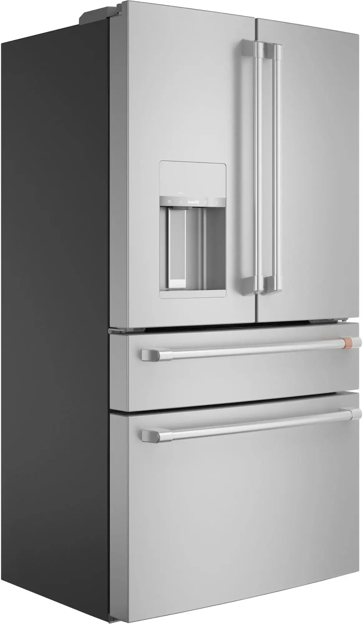 22.3 Cu. Ft. 4-Door French Door Counter-Depth Smart Refrigerator, Customizable - Stainless Steel