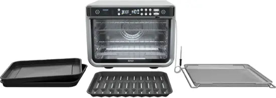 Ninja - Foodi 10-in-1 Smart XL Air Fry Oven, Countertop Convection Oven with Dehydrate & Reheat Capability - Stainless Silver