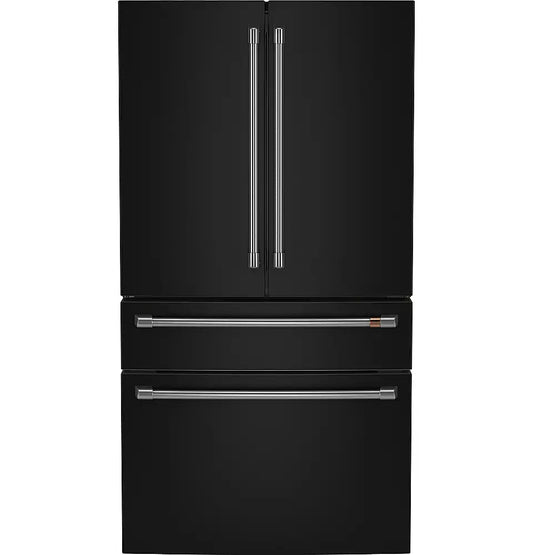 28.7 Cu. Ft. 4-Door French Door Smart Refrigerator with Dual Dispense Auto Fill Pitcher - Matte Black