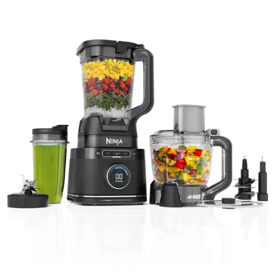 Ninja - Detect Kitchen System Power Blender + Food Processor Pro with 24-oz. To-Go Cup and BlendSense Technology - Black