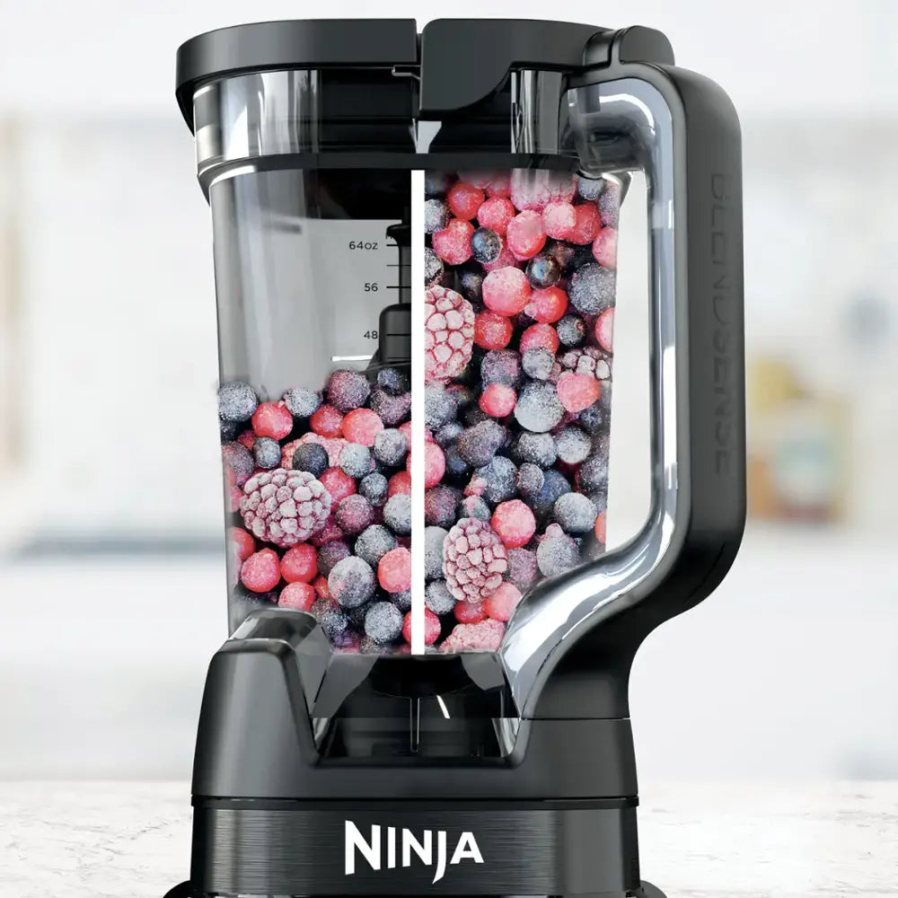 Ninja - Detect Kitchen System Power Blender + Food Processor Pro with 24-oz. To-Go Cup and BlendSense Technology - Black