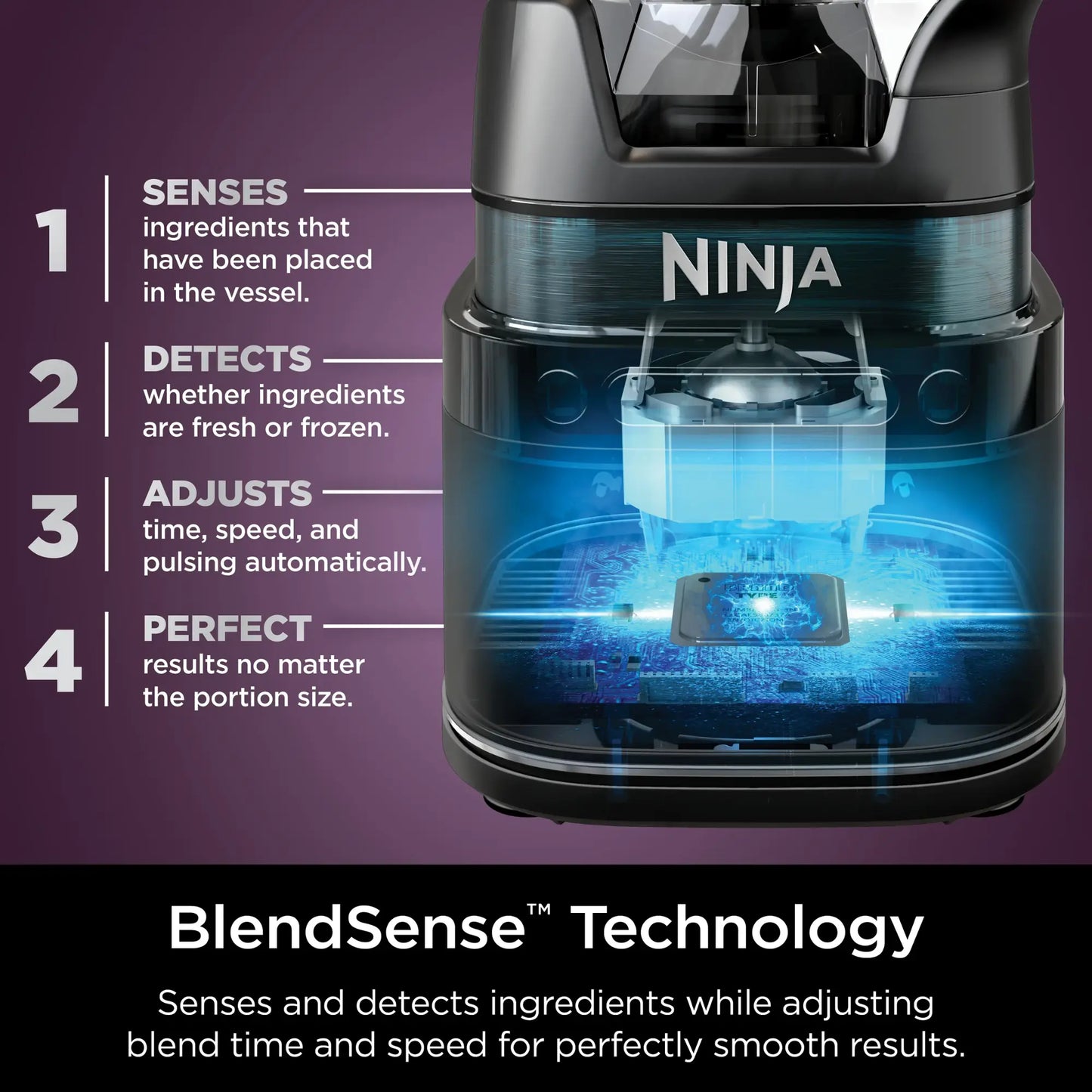 Ninja - Detect Kitchen System Power Blender + Food Processor Pro with 24-oz. To-Go Cup and BlendSense Technology - Black