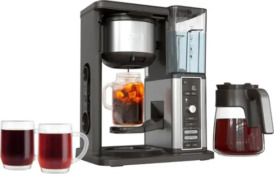 Ninja - Hot & Iced XL Coffee Maker with Rapid Cold Brew 12-cup Drip Coffee Maker & Single Serve Brewing - Black