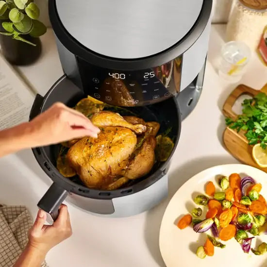 bella PRO - SmartCrisp 8-qt. Touchscreen Air Fryer - Stainless Steel