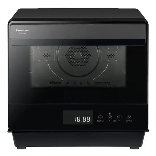 Panasonic - HomeCHEF .7 Cu. Ft. 7-in-1 Compact Oven with Steam and Convection - Black