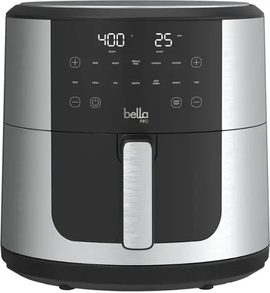 bella PRO - SmartCrisp 8-qt. Touchscreen Air Fryer - Stainless Steel