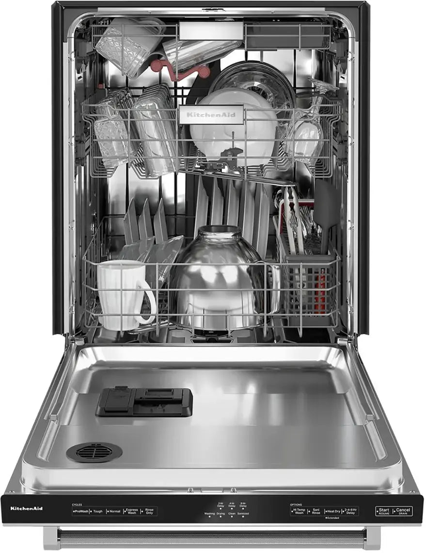 KitchenAid - 24" Top Control Built-In Stainless Steel Tub Dishwasher with 3rd Rack, FreeFlex, 44 dBA - Stainless Steel